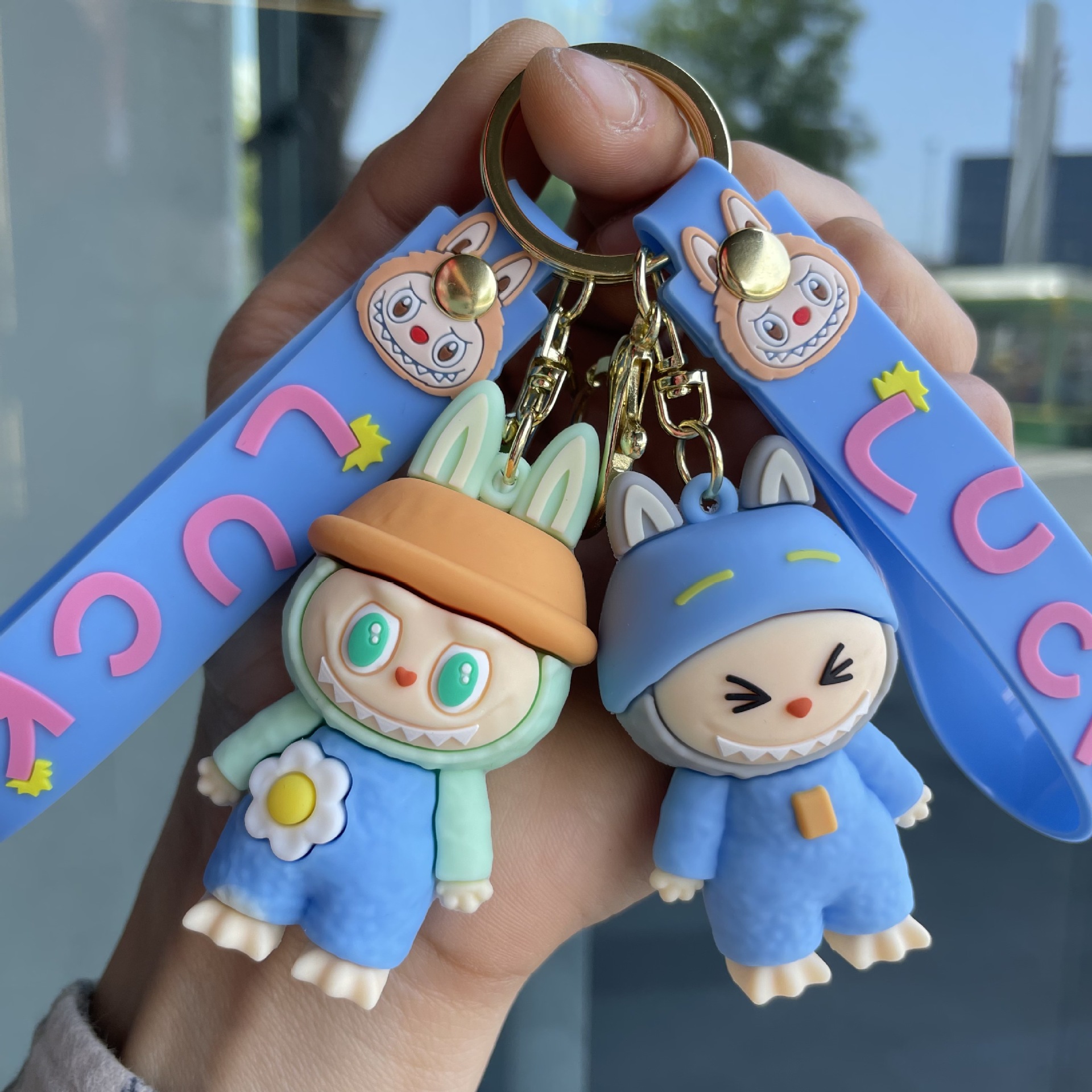 POPMART LABUBU Keychain Keyring Netby