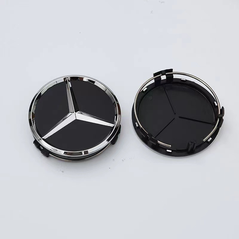 75mm ABS Car Wheel Hub Center Cover Emblem Badge for Mercedes Benz C180 C200 E260 E300 S350 ML350 Netby