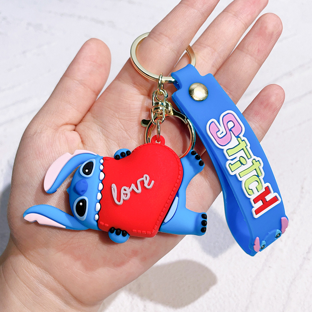 Rubber Stitch Animation Keychain Keyring Netby