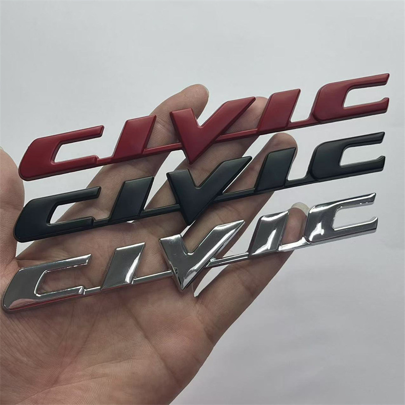 Metal CIVIC Car Emblem Badge for Honda Netby