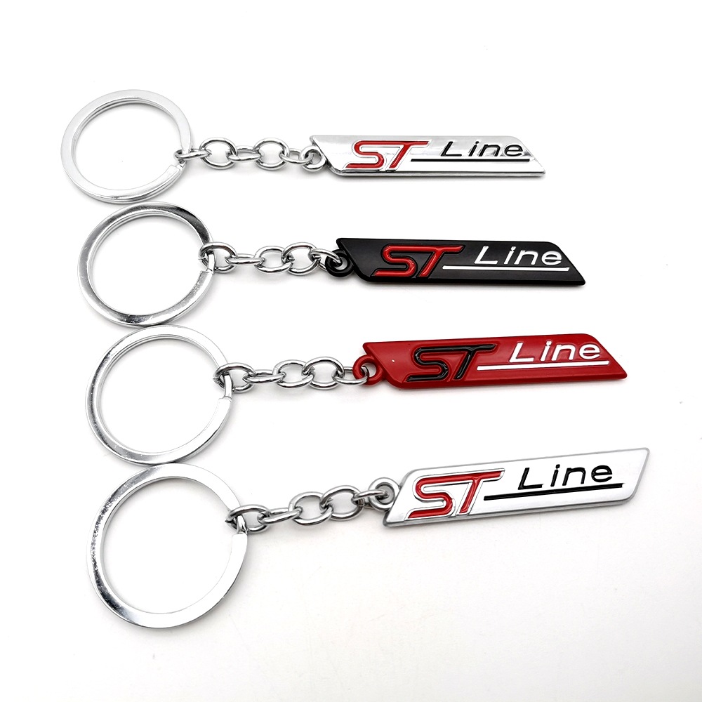 Metal Ford Mondeo Focus ST Line Car Keychain Keyring Keyfob Netby