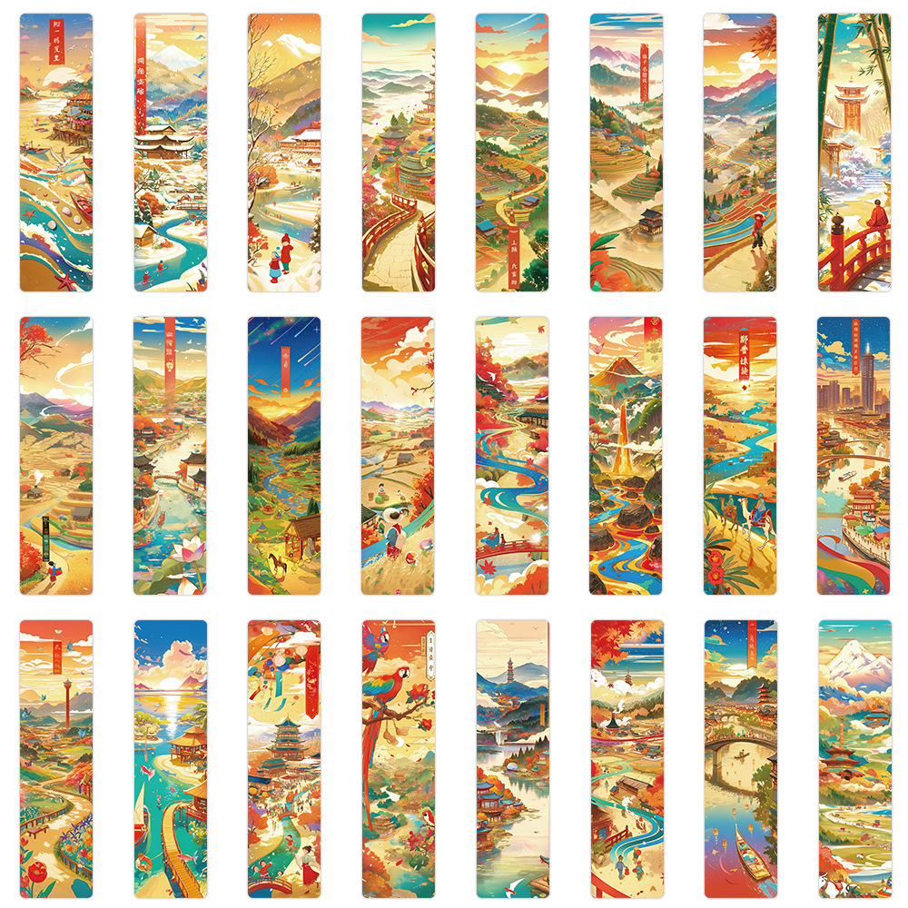 24pcs/pack Cute Creative Paper Bookmarks Netby