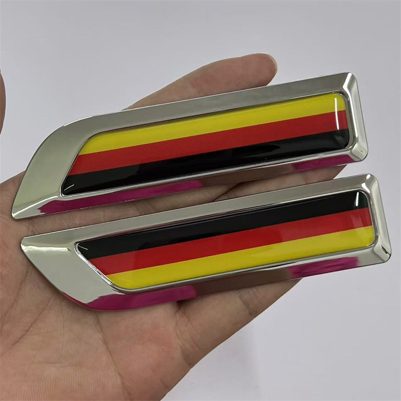 Knife Blade Shape National Flag Car Fender Side Sticker Netby
