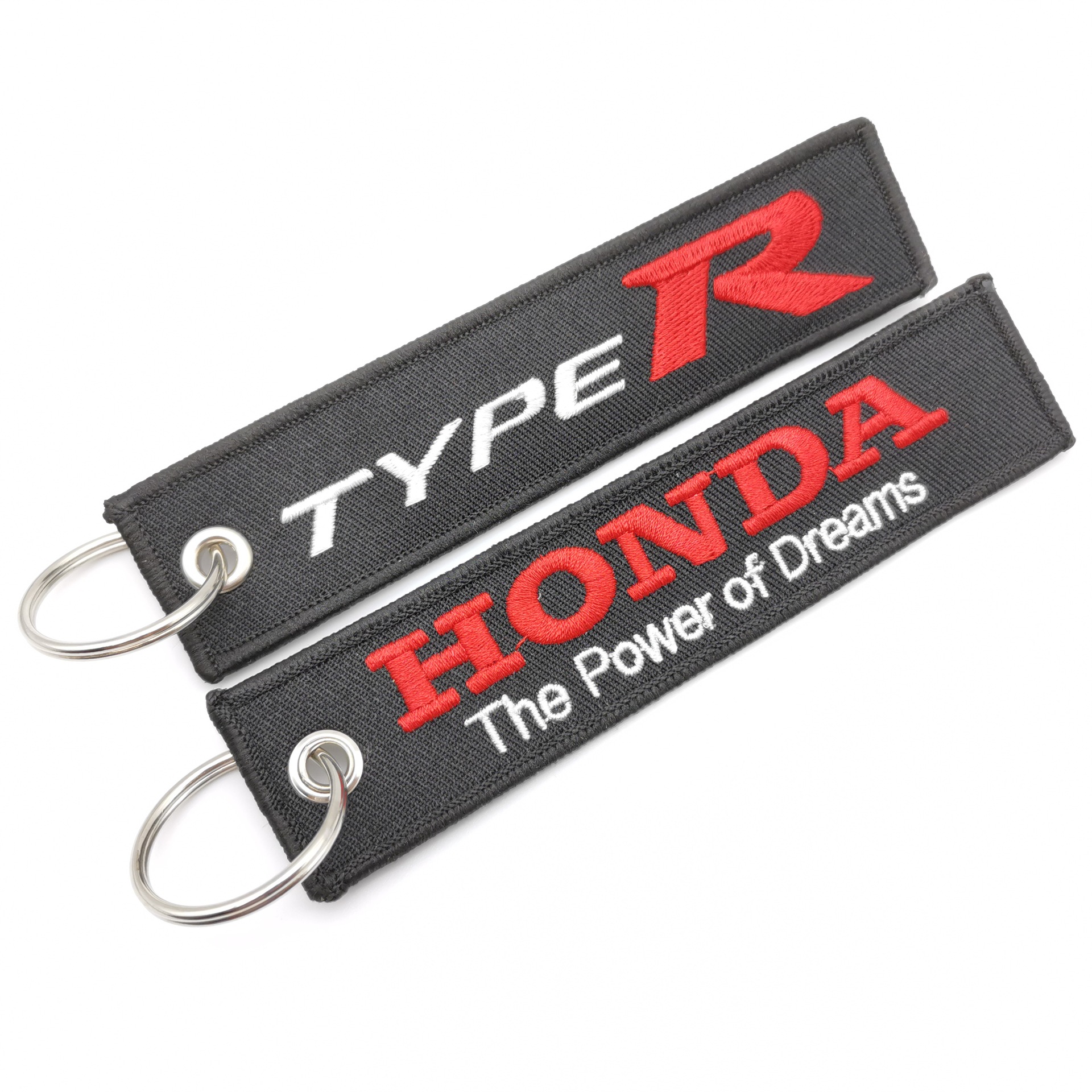 Car logo modified brand textile embroidery cloth key chain hanging TRD MUGEN