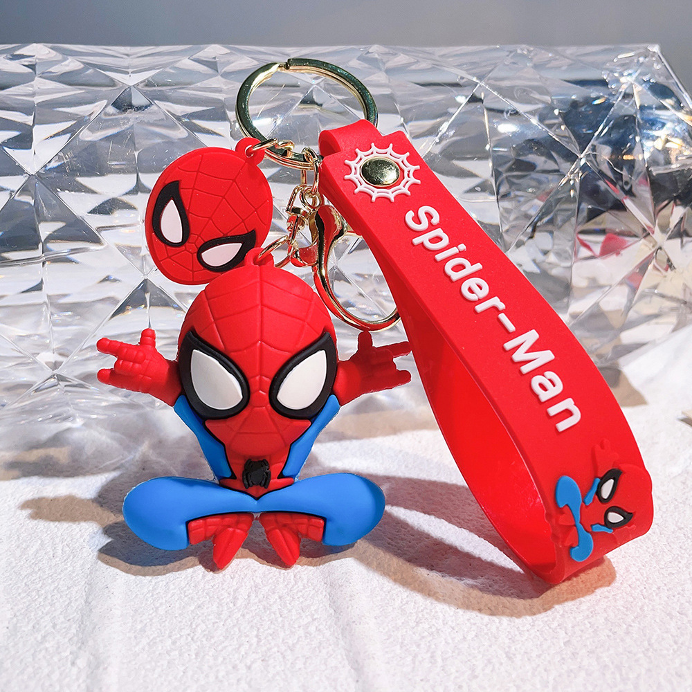 PVC Movie Avengers Spiderman Keychain Keyring Netby