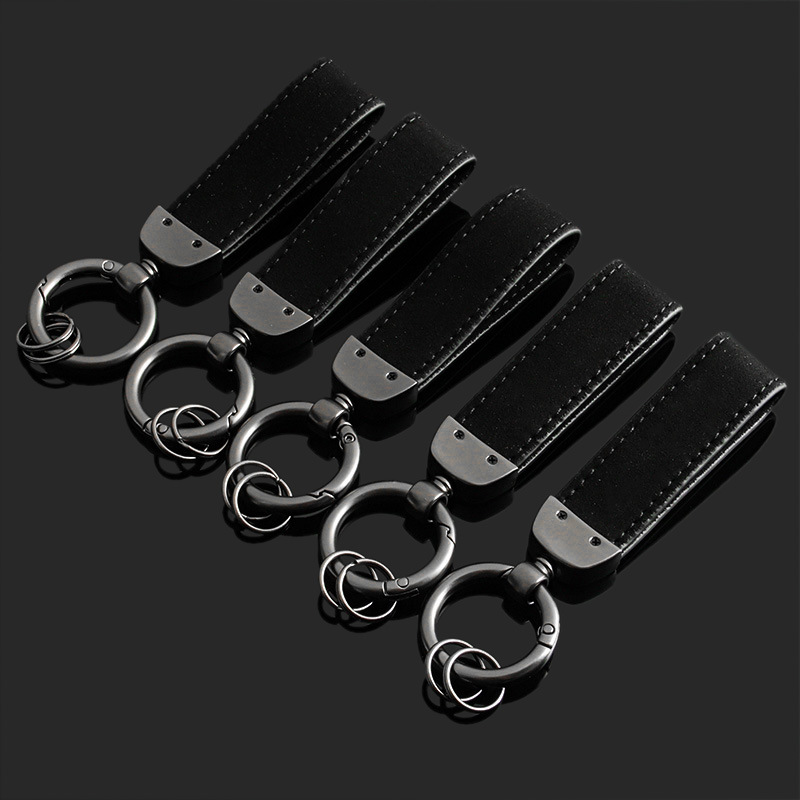 Alcantara Leather Car Logo Keychain Keyring Keyfob for Alfa Romeo Abarth Fiat 500 Maserati Italy National Flag Netby