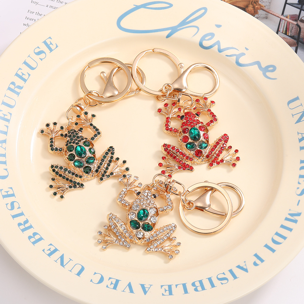 Frog Rhinestone Keychain Keyring Netby