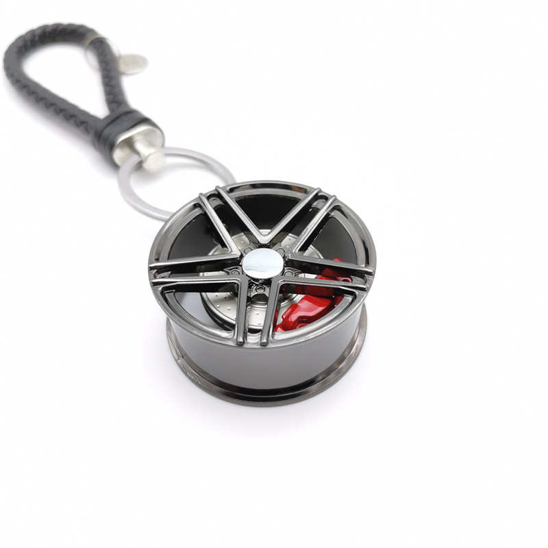 Creative Car Wheel Shape Keyring Keychain Keyfob with Brake Disc Netby