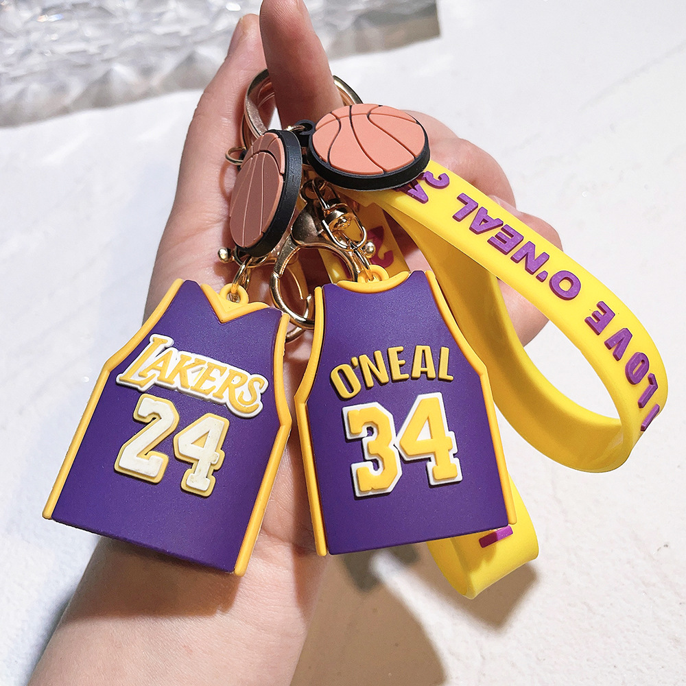 Sports Game Keychain Keyring Basketball Jerysey Tshirt Netby