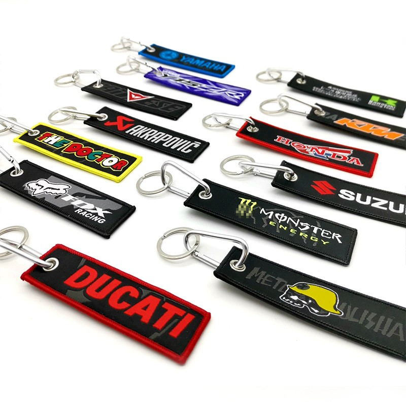 Motorbike Logo Emblem Badge Cloth Keyring Keychain Keyfob Netby