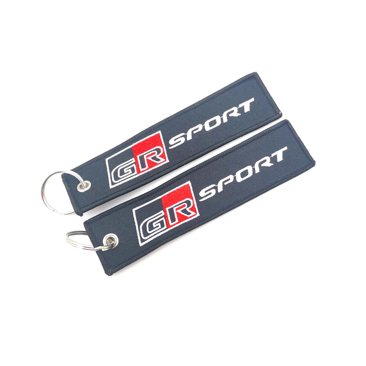 Car logo modified brand textile embroidery cloth key chain hanging TRD MUGEN