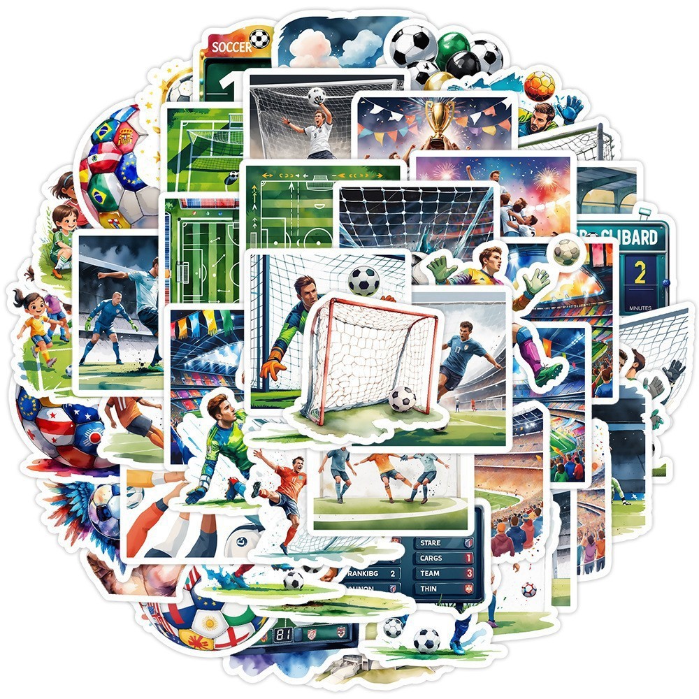50pcs/pack Football Basketball Tennis Boxing Baseball Shooting Golf Volleyball Anti Water Sticker Netby