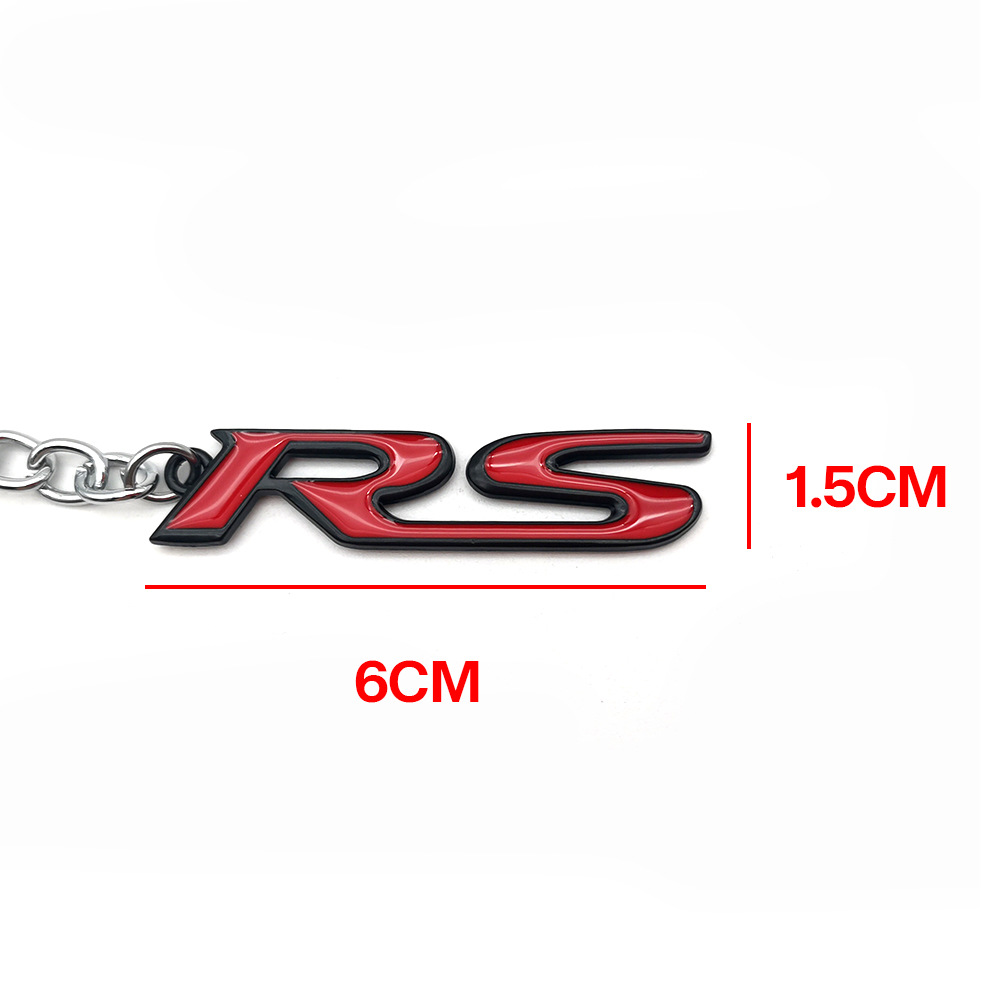 RS Metal Car Keychain Keyring Keyfob for Ford Focus Fiesta Netby