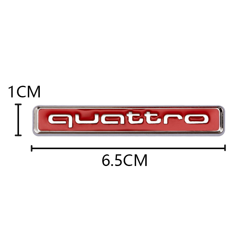 Metal Limited Edition Quattro Car Emblem Badge for Audi Netby