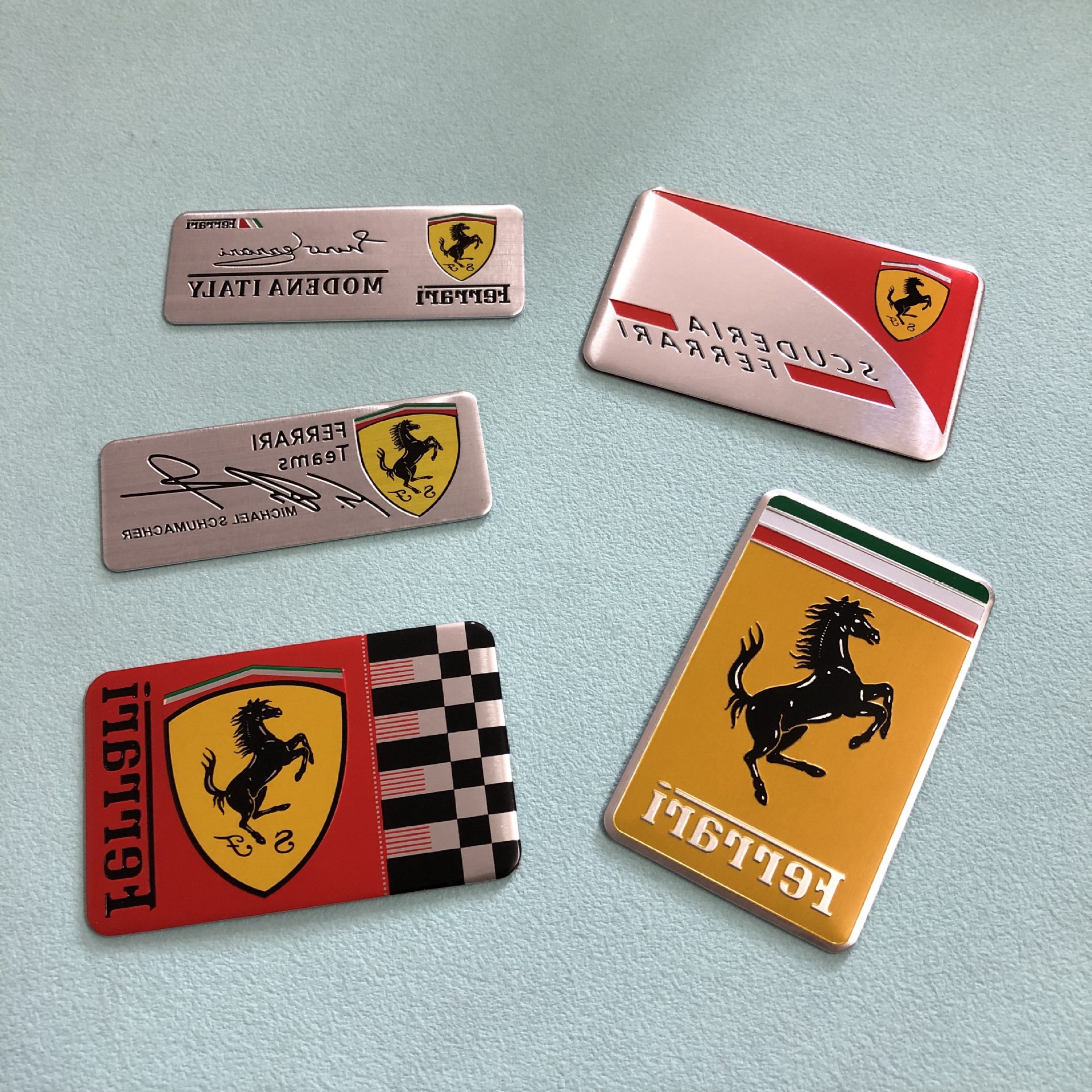 Aluminum Alloy Car Sticker for Ferrari Body Styling Netby