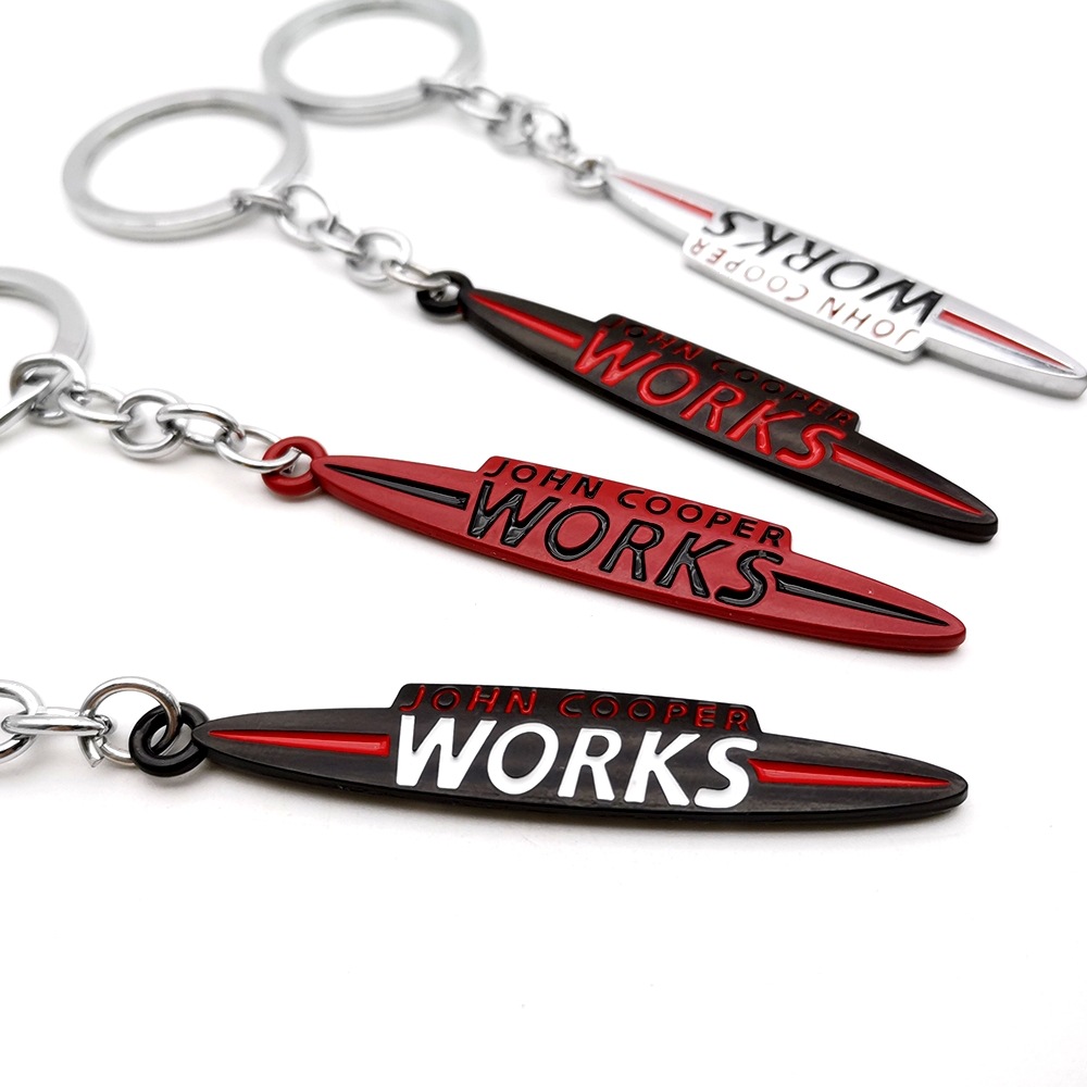 Metal JOHN MINI COOPER WORKS Car Keychain Keyring Keyfob Netby