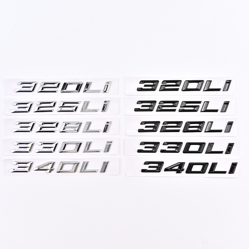 ABS Plastic BMW Car Sticker 320 330 325 328 340 LI Netby