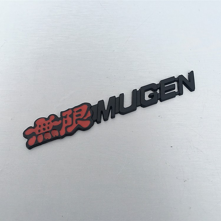 Mugen Car Emblem Badge for Honda Fit CR-V Accord Odyssey Jade with metal logo MUGEN Netby