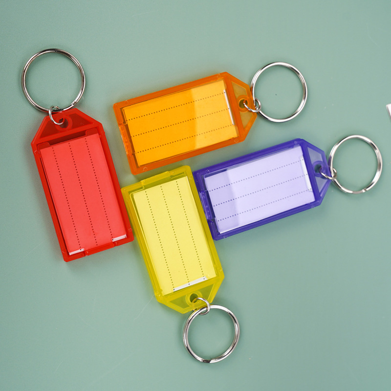 PP Plastic Keyring Tag Luggage Mark Holder Tools Netby