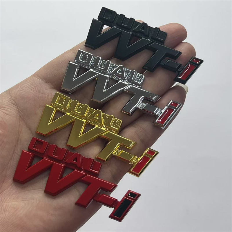 Metal DUAL VVT-i VVTI Car Emblem Badge for TOYOTA Netby
