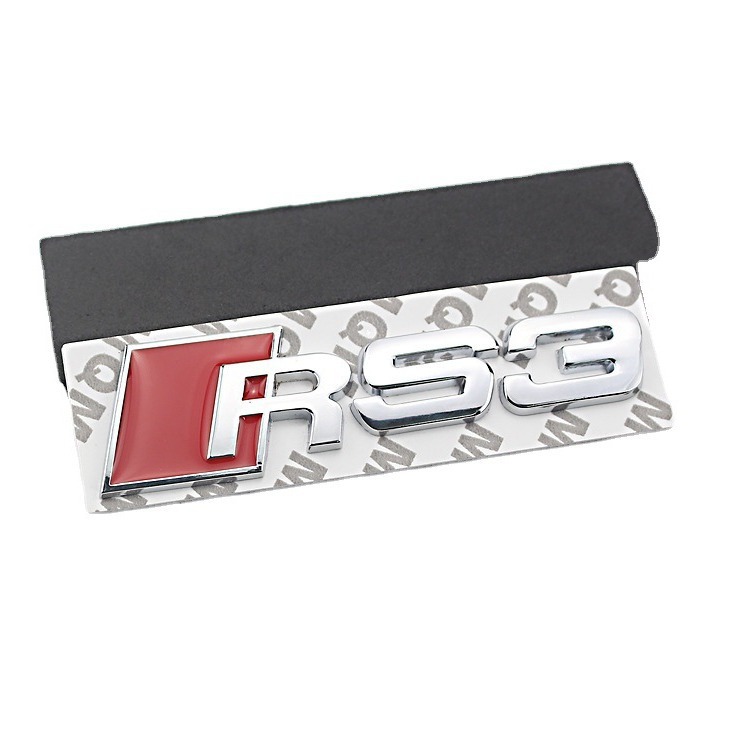 Metal Car Emblem Badge RS3 RS4 RS5 RS6 RS8 for Audi Netby