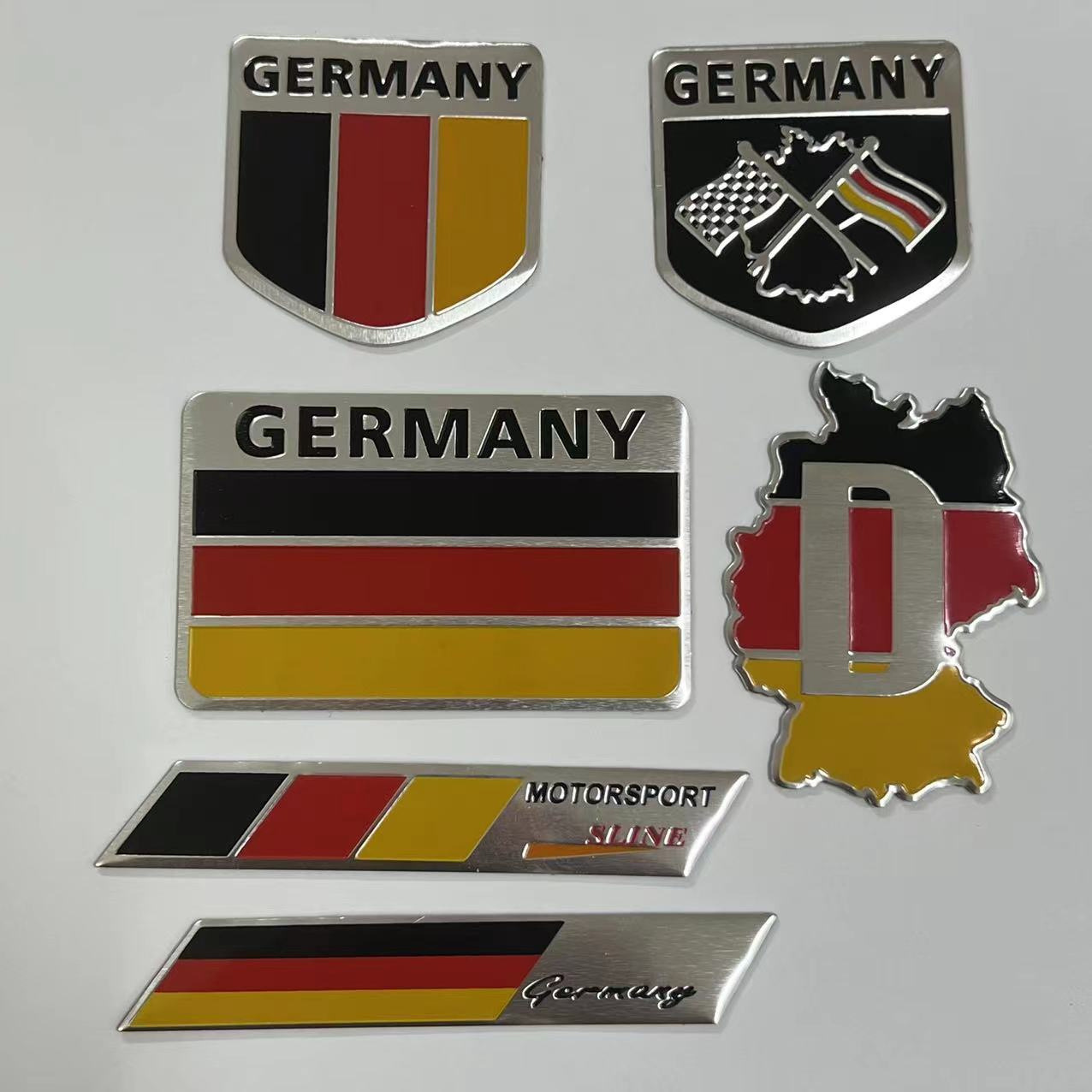 Alloy Germany National Flag Car Sticker