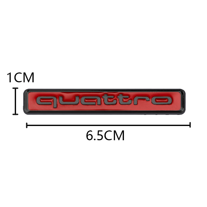 Metal Limited Edition Quattro Car Emblem Badge for Audi Netby