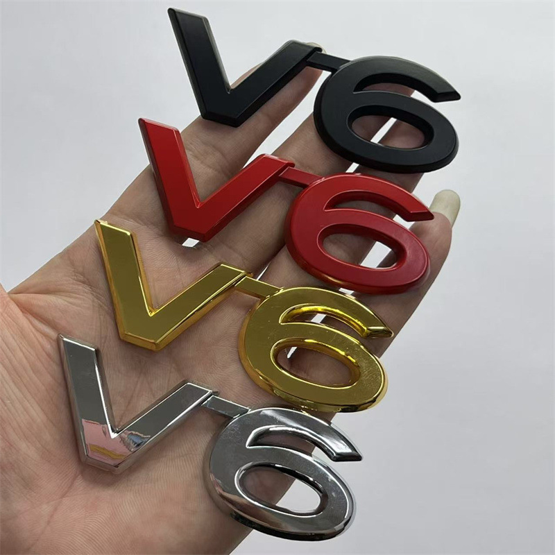 Metal V6 Car Emblem Badge for Toyota Prado Land Cruiser Netby