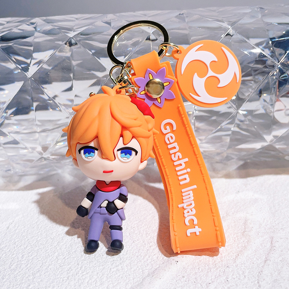 PVC Video Game GENSHIN IMPACT Keychain Keyring Netby