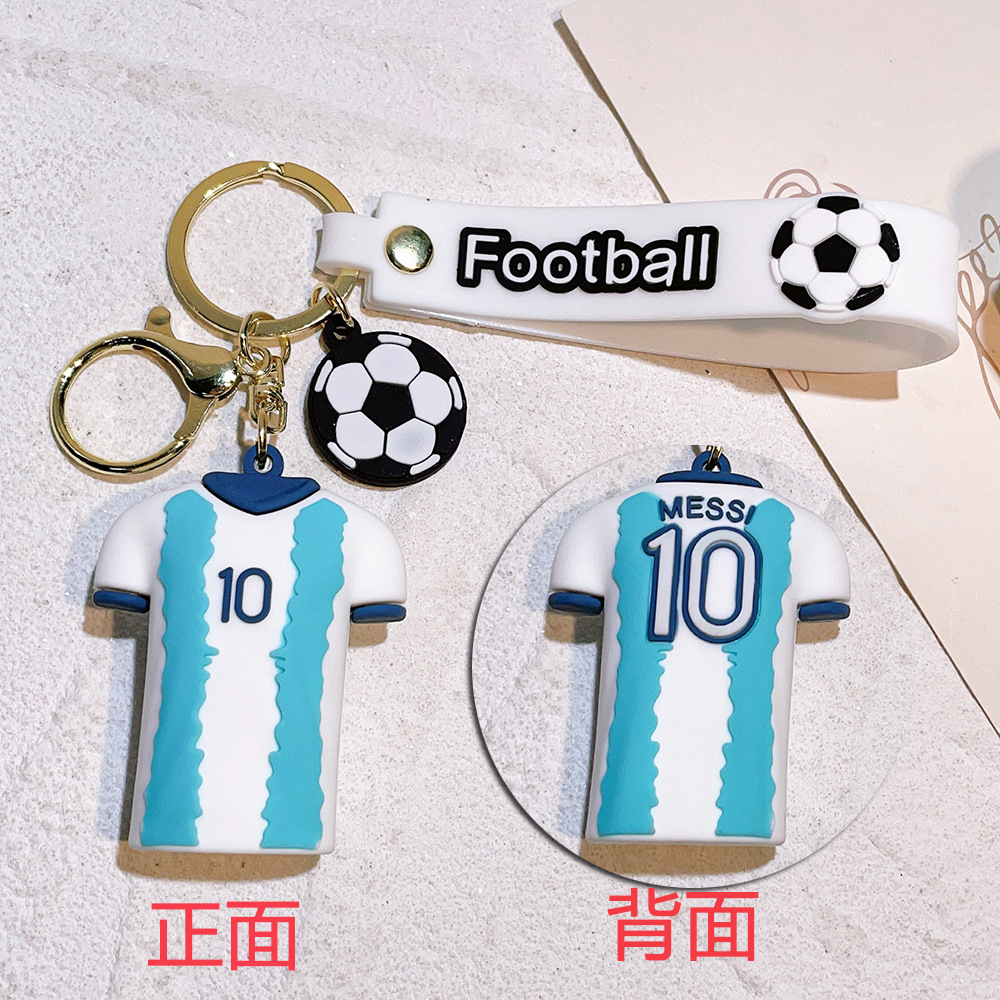 Sports Game Keychain Keyring for T-shirt Jersey of Soccer Football Star MBAPPE RONALDO NEYMAR JR DE BRUTNE MESSI Netby
