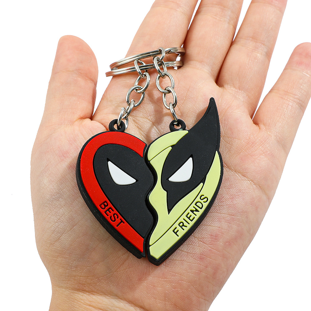 Movie Deadpool & Wolverin Keychain Keyring Netby