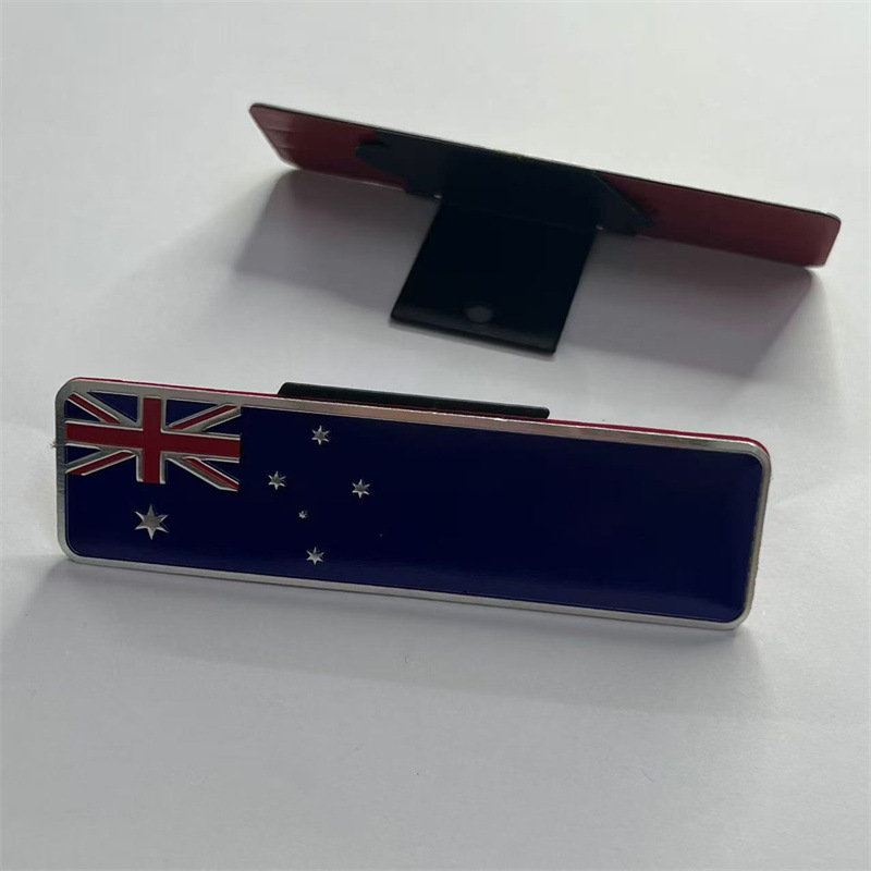 National Flag Car Grille Emblem Badge Netby USA UK SWEDEN CANADA SOUTH KOREA ITALY FRANCE GERMANY