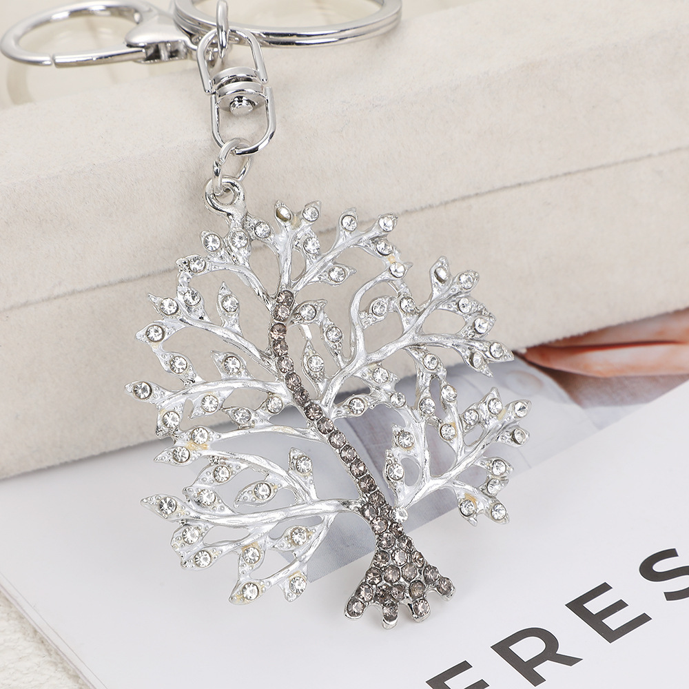 Rhinestone Life Tree Keychain Keyring Netby