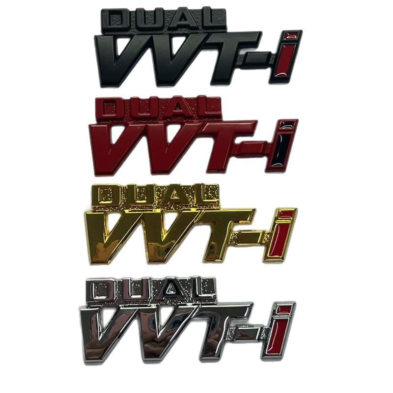 Metal DUAL VVT-i VVTI Car Emblem Badge for TOYOTA Netby