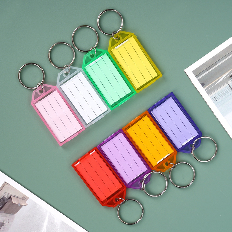 PP Plastic Keyring Tag Luggage Mark Holder Tools Netby