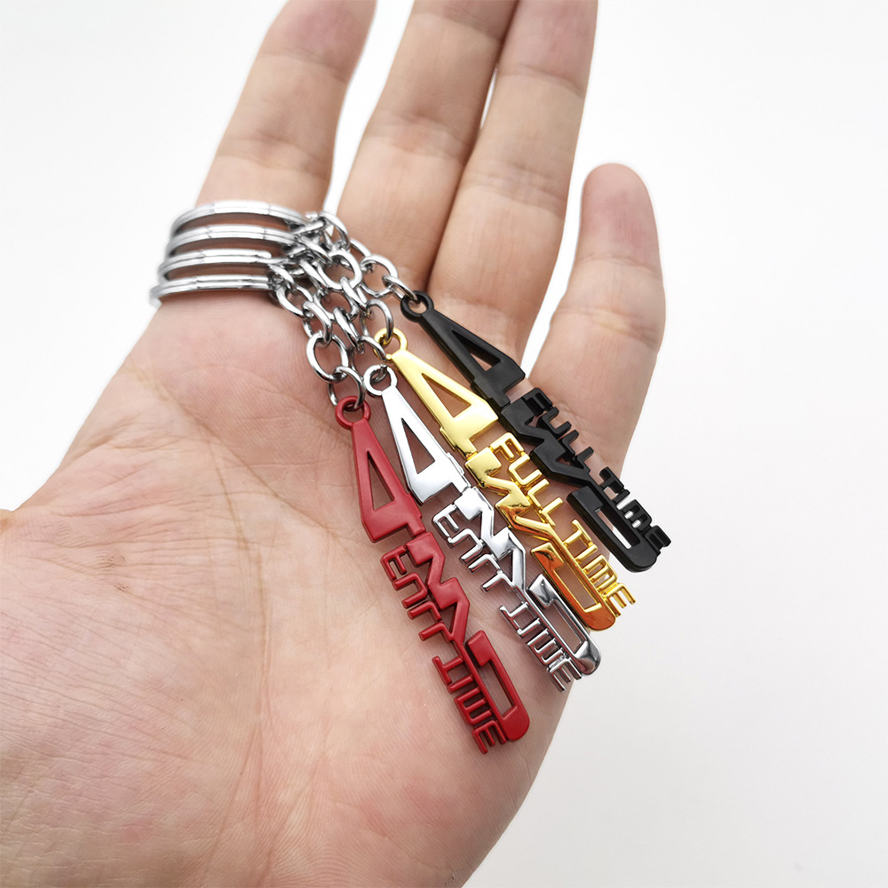 Metal TOYOTA 4WD Full Time Car Keychain Keyring Keyfob Netby
