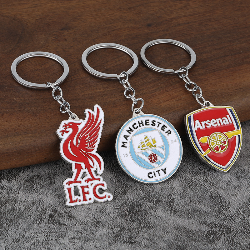 Barcelona Real Madrid Liverpool Arsenal Chelse Manchester City Soccer Football Keychain Keyring Sports Game Netby