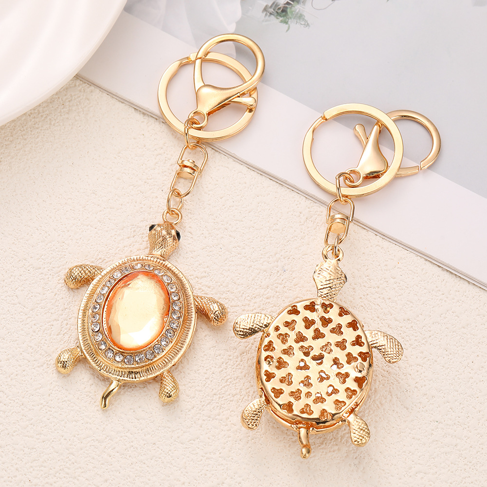Rhinestone Tortoise Keychain Keyring Netby