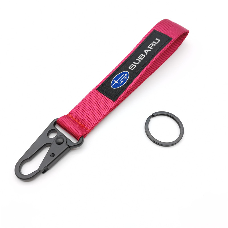 Car Logo Emblem Wrist Strap Keychain Keyring Keyfob for Honda Toyota Nissan Mitsubishi Netby