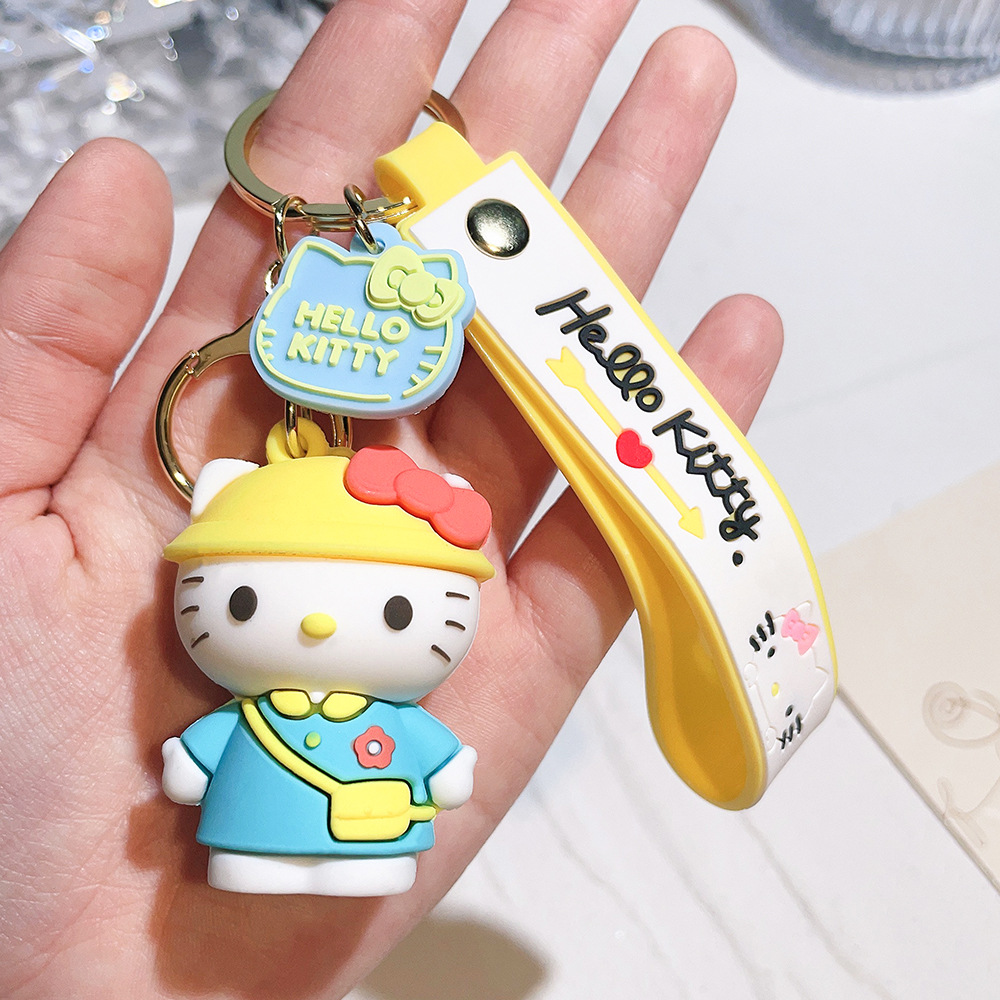 PVC Animation Hello Kitty Keychain Keyring Netby