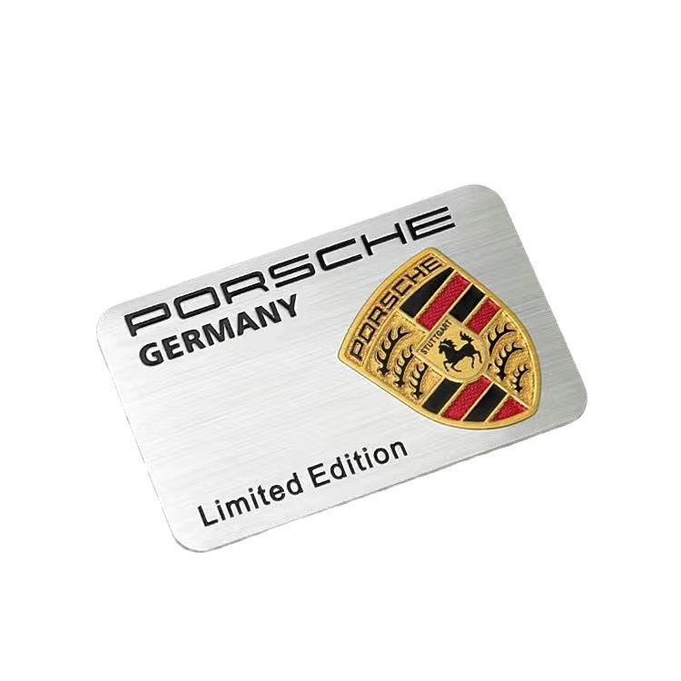 Alluminium Alloy Porsche Car Sticker Netby
