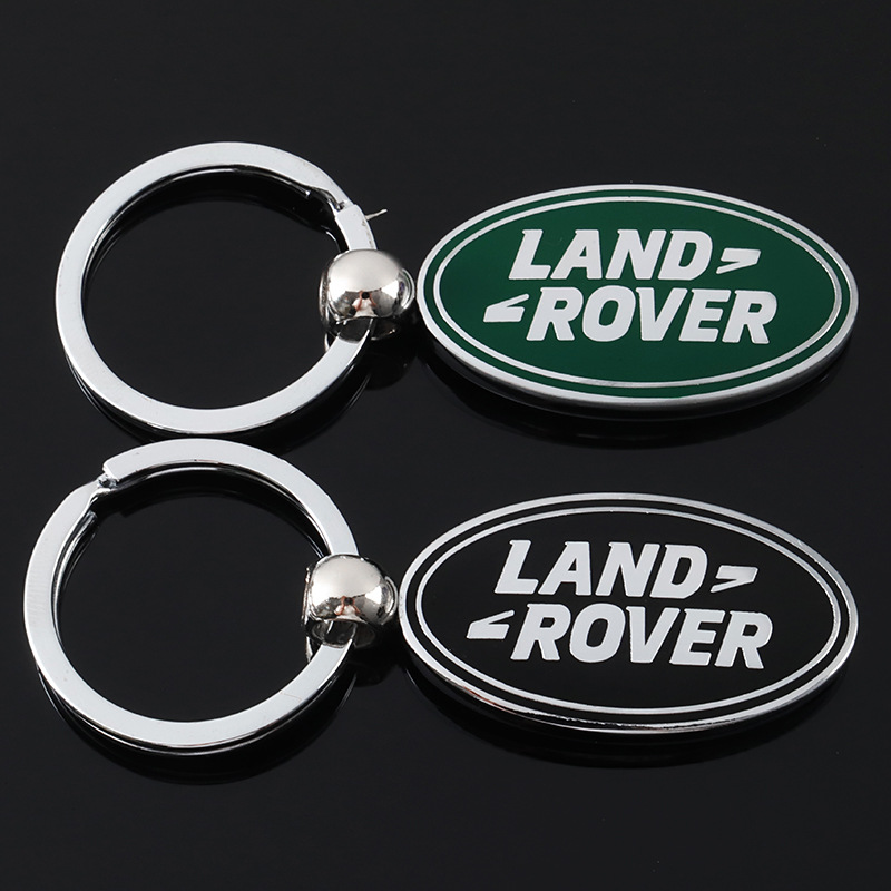 Metal Round Car Logo Keychain Keyring Keyfob for Landrover Netby