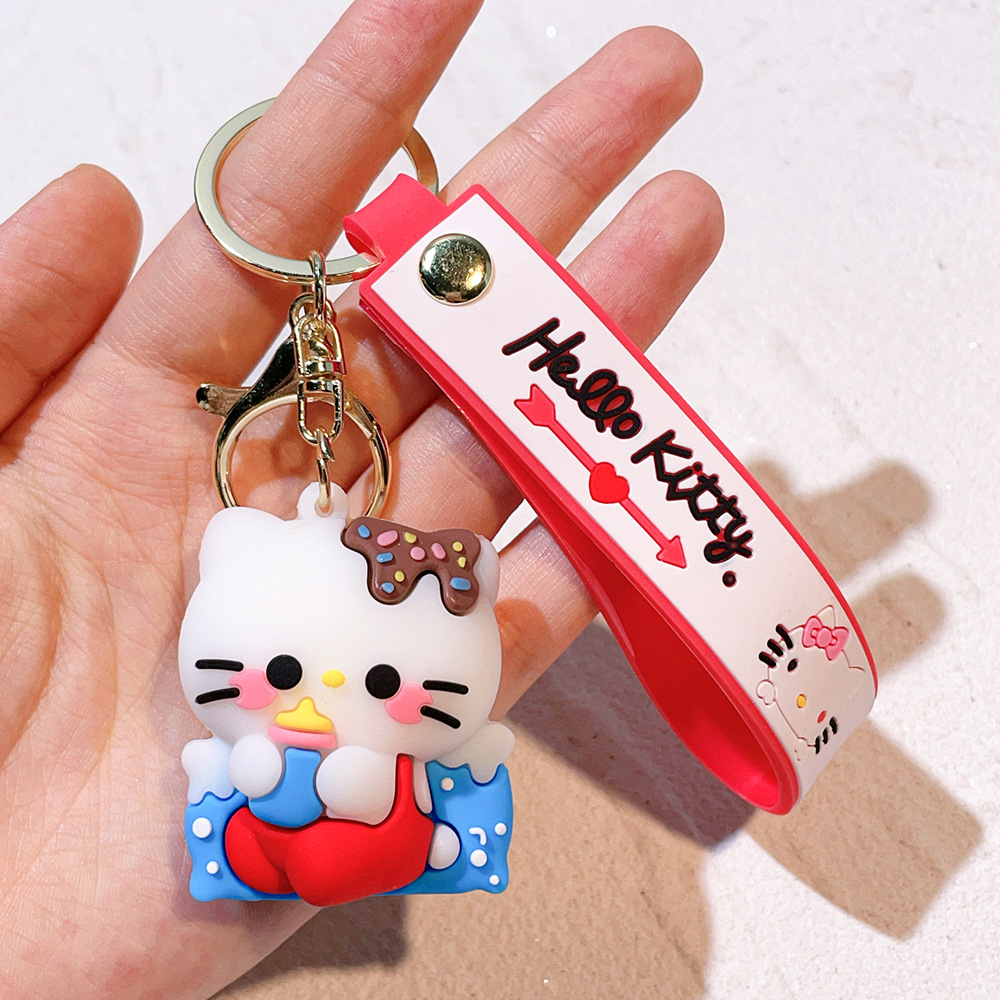 PVC Animation Hello Kitty Keychain Keyring Netby