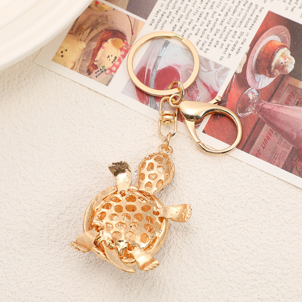 Turtle Rhinestone Keychain Keyring Netby