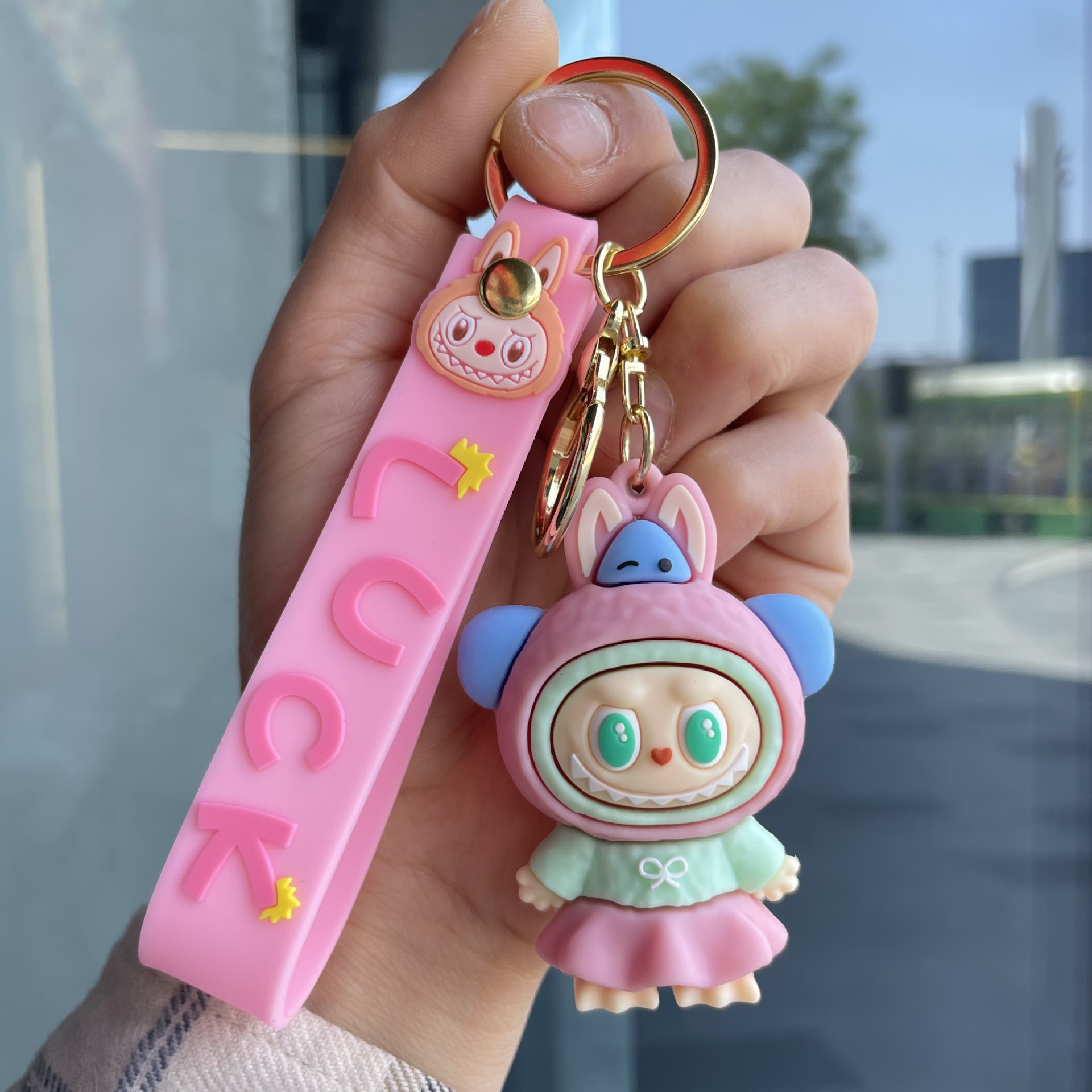 POPMART LABUBU Keychain Keyring Netby
