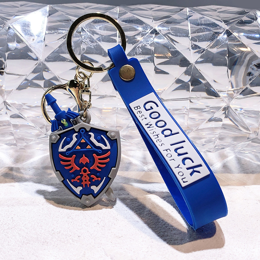 Video Game Legend of Zelda Breath of the Wild Owl Shield Keychain Keyring