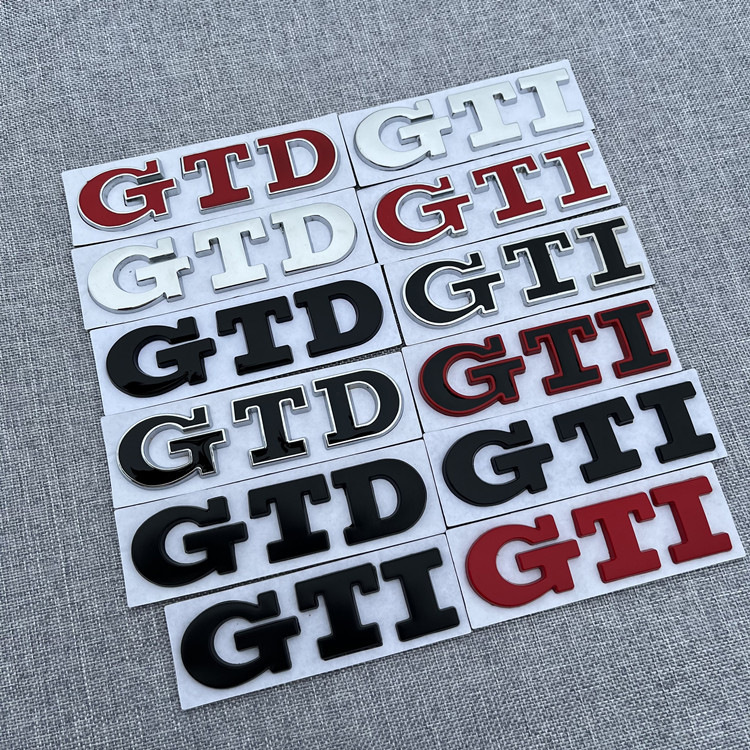 Metal GTI Car Grille Emblemn Badge Netby