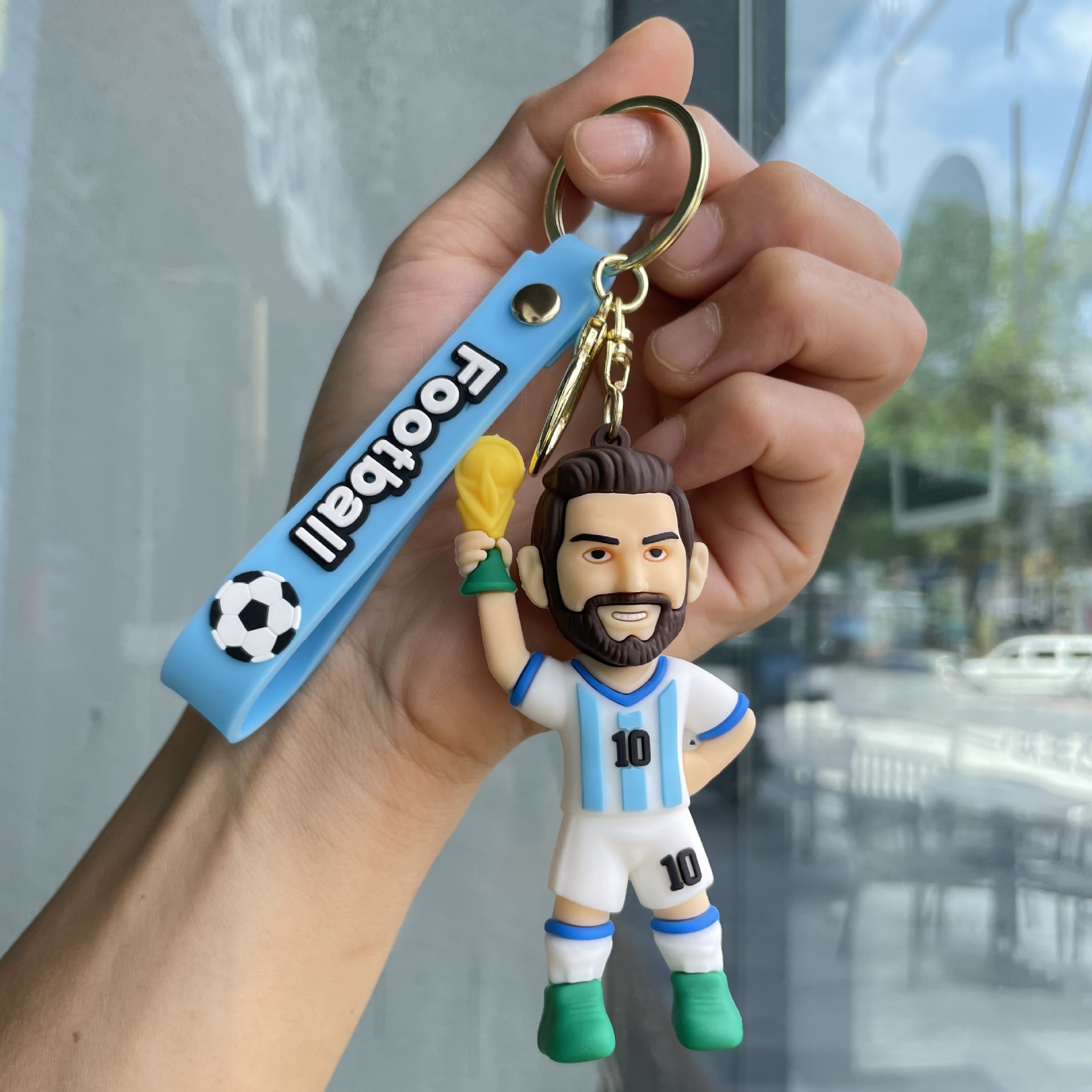 Silicon Sports Game Football Soccer Star Jerseys Keychain Keyring Netby