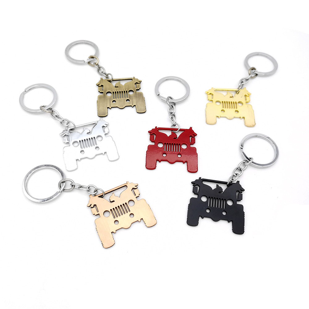Metal Jeep Wrangler Keychain Keyring Keyfob Netby