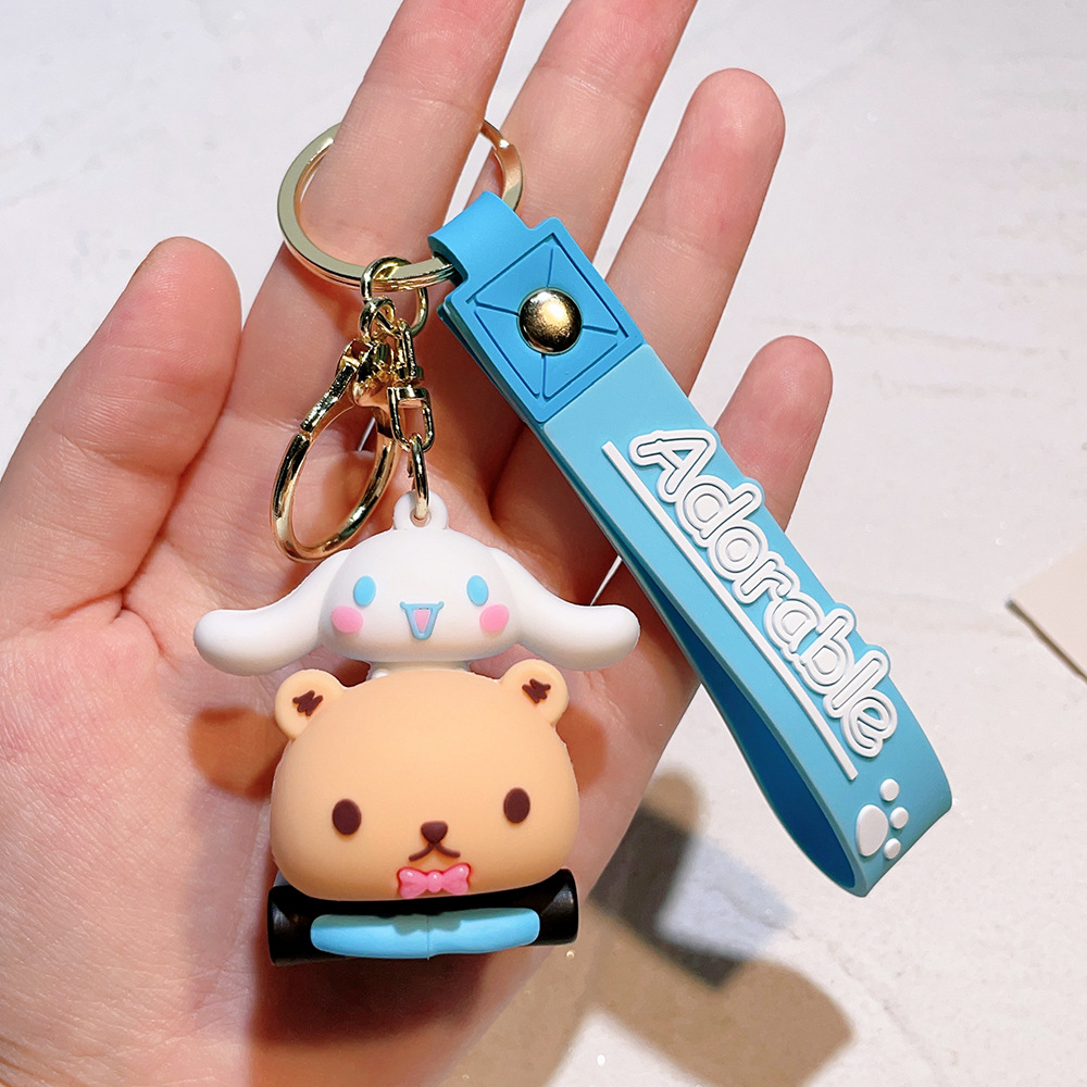 Animation Hello Kitty Kuromi Cinamoroll Keychain Keyring Netby